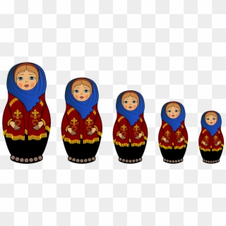 Russian Nesting Dolls - Matryoshka Doll Clipart, HD Png Download