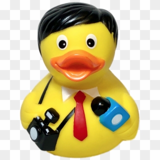 News Reporter Rubber Duck - Duck News, HD Png Download