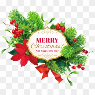 Free Png Merry Christmas Decor Png Images Transparent - Merry Christmas And Happy New Year Png, Png Download