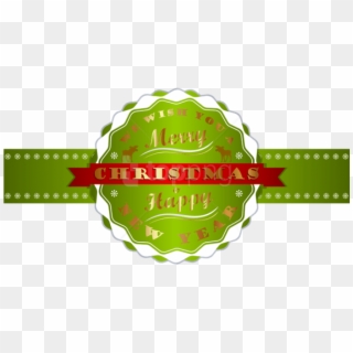 Free Png Merry Christmas And Happy New Year Label Png - Merry Christmas Happy New Year Clip Art Png, Transparent Png