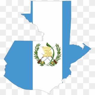 Flag Map Of Guatemala - Guatemala Png, Transparent Png