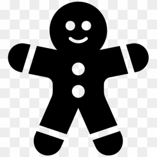 Gingerbread Man Filled Icon - Clipart Transparent Gingerbread Man, HD Png Download