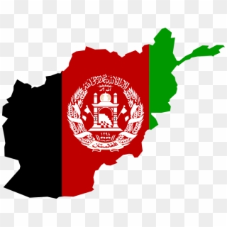 Afghanistan Flag Map - Afghanistan Flag On Country, HD Png Download
