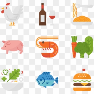 Food - Healthy Snacks Icons, HD Png Download