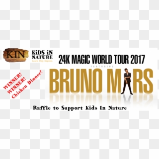 25 Sep Bruno Mars 24k Magic World Tour Raffle - Graphic Design, HD Png Download
