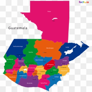 Guatemalastatesmap - Guatemala Departments, HD Png Download