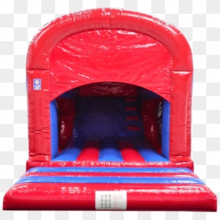 Red And Blue Rear Slide Combo Bouncy Castle - Inflatable, HD Png Download