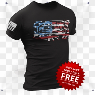 Support Your Flag, Your Freedom And Your 2nd Amendment - American Gun Association Shirt, HD Png Download