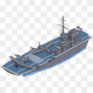 Aircraft Carrier - Simpsons Tapped Out Boat, HD Png Download