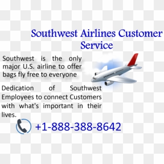 Just Dial The Southwest Airlines Customer Service Number - Monoplane, HD Png Download