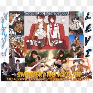 Shingeki No Kyojin Images Mikasa And Rivaille Hd Wallpaper, HD Png Download