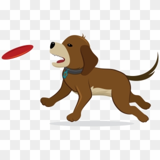 Frisbee Png - Dog Catches Something, Transparent Png