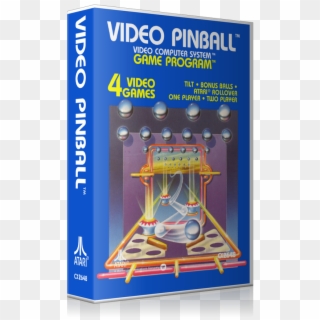 Video Pinball Atari 2600 Game Cover To Fit A Ugc Style, HD Png Download