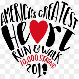 America's Greatest Heart Run & Walk - Heart Run And Walk 2018, HD Png Download