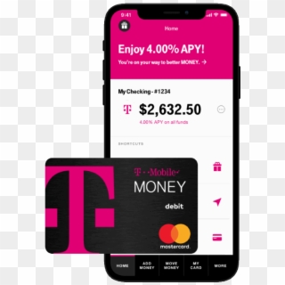 T Mobile Launches T Mobile Money Banking Service - T Mobile Money Debit Card, HD Png Download