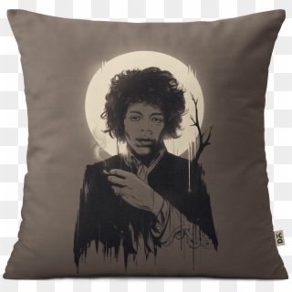Dailyobjects Jimi Hendrix Grey 12 Cushion Cover Buy - Artwork Jimi Hendrix, HD Png Download