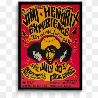 Jimi Hendrix Tour Poster, HD Png Download