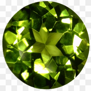 Natural Fine Vibrant Green Peridot - Diamond, HD Png Download