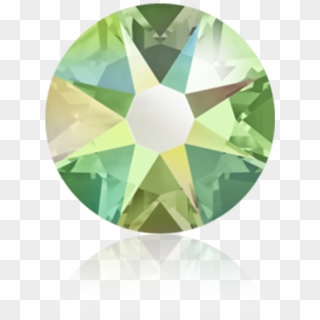 Peridot Ab F Ss34 - Swarovski Crystal Ab Green Flatback, HD Png Download