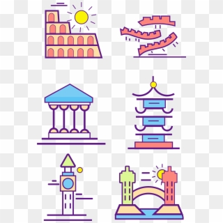 Building Great Wall House Icon Png And Vector Image, Transparent Png