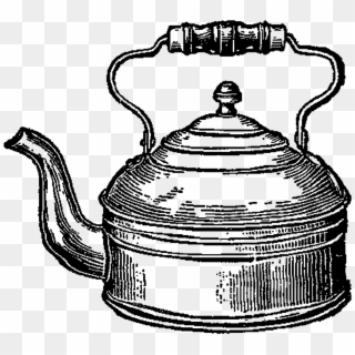 Stock Tea Pot Image - Vintage Teapot Illustration Png Transparent, Png Download