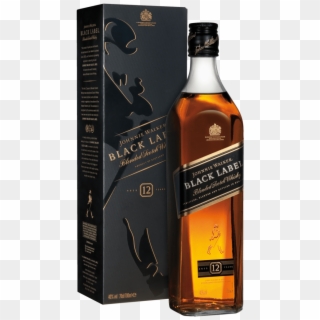 Whisky Johnnie Walker Black 1lt, HD Png Download
