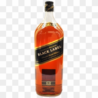 Whisky Johnnie Walker Black Label 12 Years 1,5l - Glass Bottle, HD Png Download