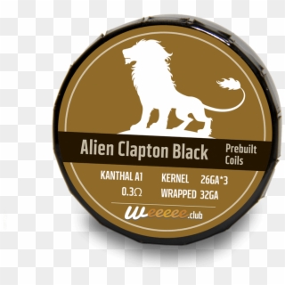 New Prebuilt Vape Coils Black Label Alien Clapton 20 - Kanthal, HD Png Download