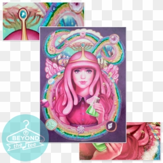 Diy Poster Embellishments Featuring Bubblegum By Meganlara - Adventure Time, HD Png Download