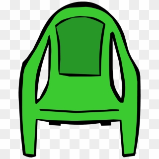 Green Plastic Chair, HD Png Download