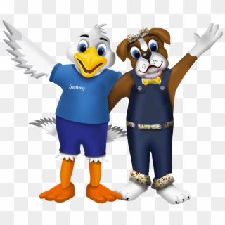 Sammy & Bonnie Together No Background - Cartoon, HD Png Download