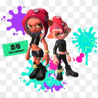 View Chara 8 , - Splatoon Agent 8 Male, HD Png Download