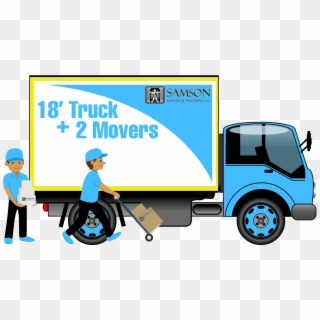 18 Truck 2movers - Truck Movers Png, Transparent Png
