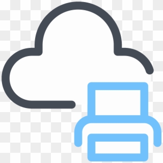 Cloud Print Icon, HD Png Download