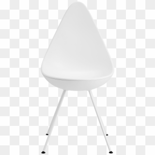 The Drop Chair Arne Jacobsen White Lacquered Base - Dråbe Stol Hvid, HD Png Download