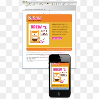 Illustrated The Many Ways To Brew Dunkin' Donuts Coffee - Dunkin Donuts, HD Png Download