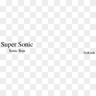 Sonic Run - Super Sonic - Parallel, HD Png Download