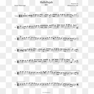 Partitura De Viola De Hallelujah De Shrek En Clave - Take Five Partitura Saxo Alto, HD Png Download