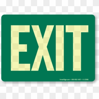 Zoom, Price, Buy - Free Printable Green Exit Sign, HD Png Download