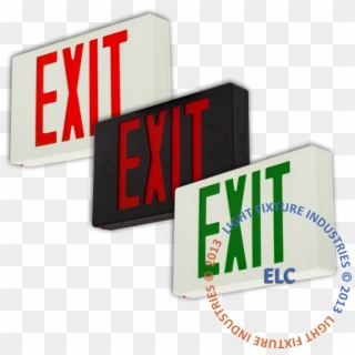 Exit Sign,ul Listed, HD Png Download