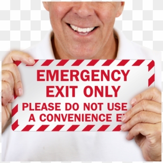 Emergency Exit Sign - Emergency Door Only Sign, HD Png Download