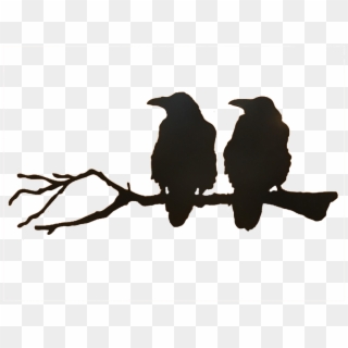 Png Freeuse Download Ravens Silhouette At Getdrawings - Crows On A Branch Silhouette, Transparent Png