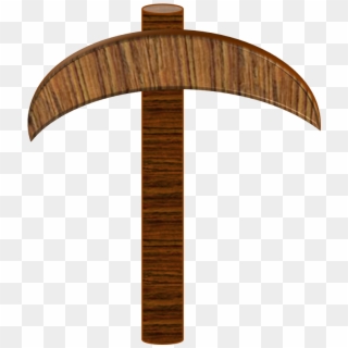 Wood Pickaxe - Minecraft Wood Pickaxe Png, Transparent Png