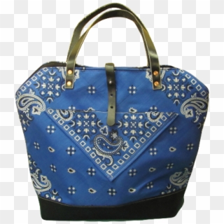Blue Bandana Tote Bag, HD Png Download
