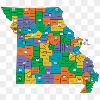 Missouri Map-whole - Map, HD Png Download