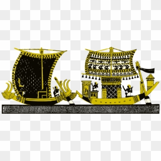 This Free Icons Png Design Of Egyptian Boats - Ancient Egyptian Ship, Transparent Png