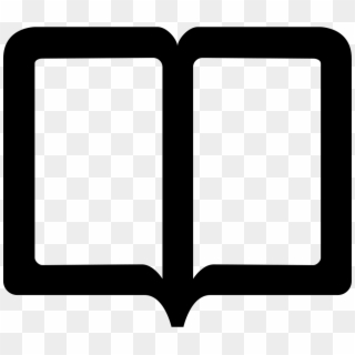 Book Opened Outlined Education Tool Symbol Comments - Educação Simbolo Png, Transparent Png