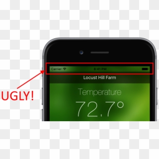 Hide The Ios Status Bar In A Nativescript App - Smartphone, HD Png Download