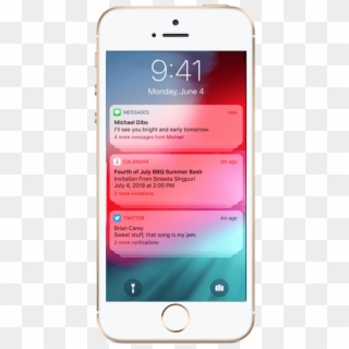 Ios 12 Push Notifications, HD Png Download