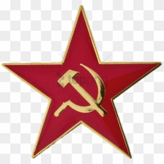 Free Png Hammer And Sickle In Red Star Png Image With - Hammer And Sickle Badge, Transparent Png